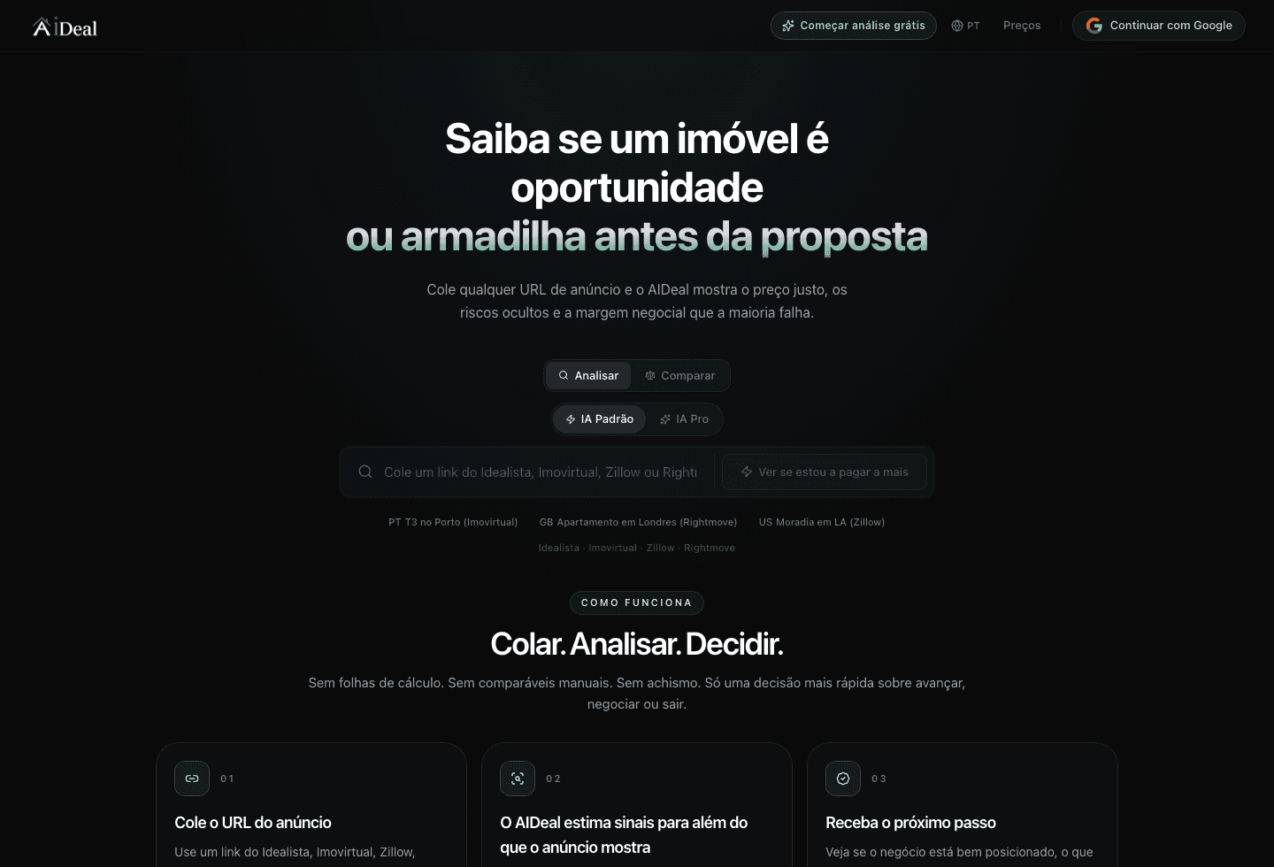 Screenshot do projeto AIDeal